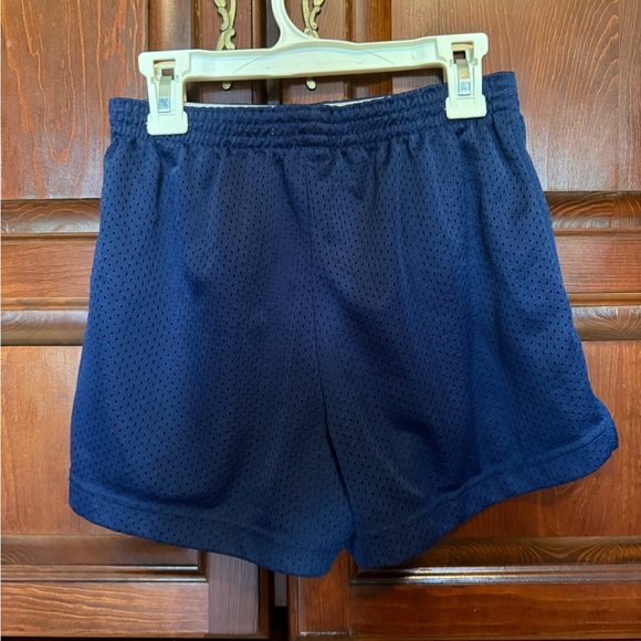 Navy Blue Jersey Athletic Shorts - Picture 2 of 3